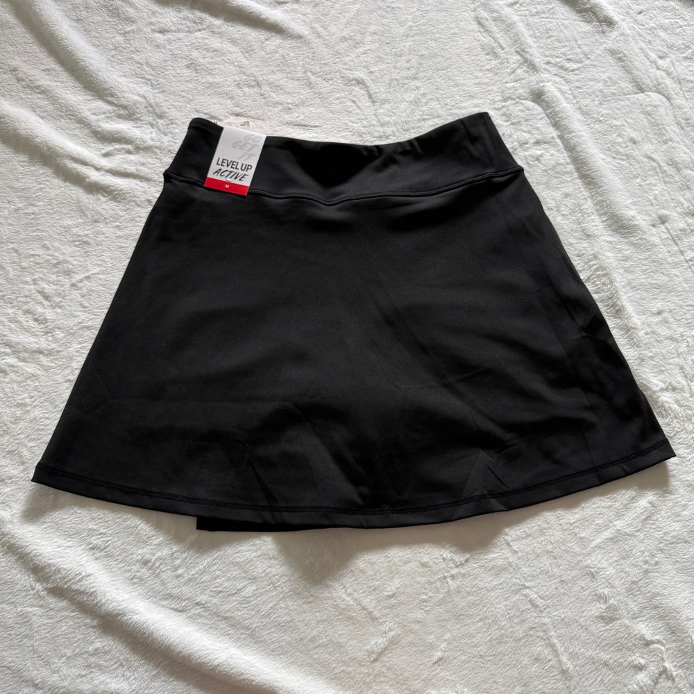 NWT Black Athletic Dry-Fit Golf Skort 4-Way Stretch